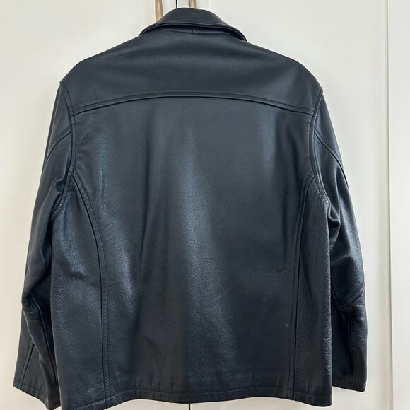 Toronto Argos Navy Leather Jacket - Picture 2 of 4